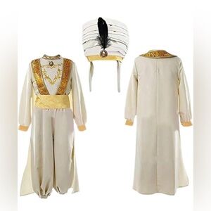 Men's Cream and Gold Traditional Costume